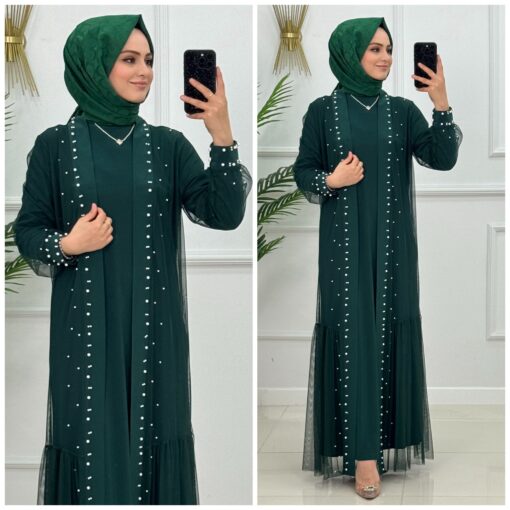 Hüma abaya takım - Görsel 2