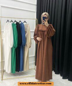 Kum krep alya elbise