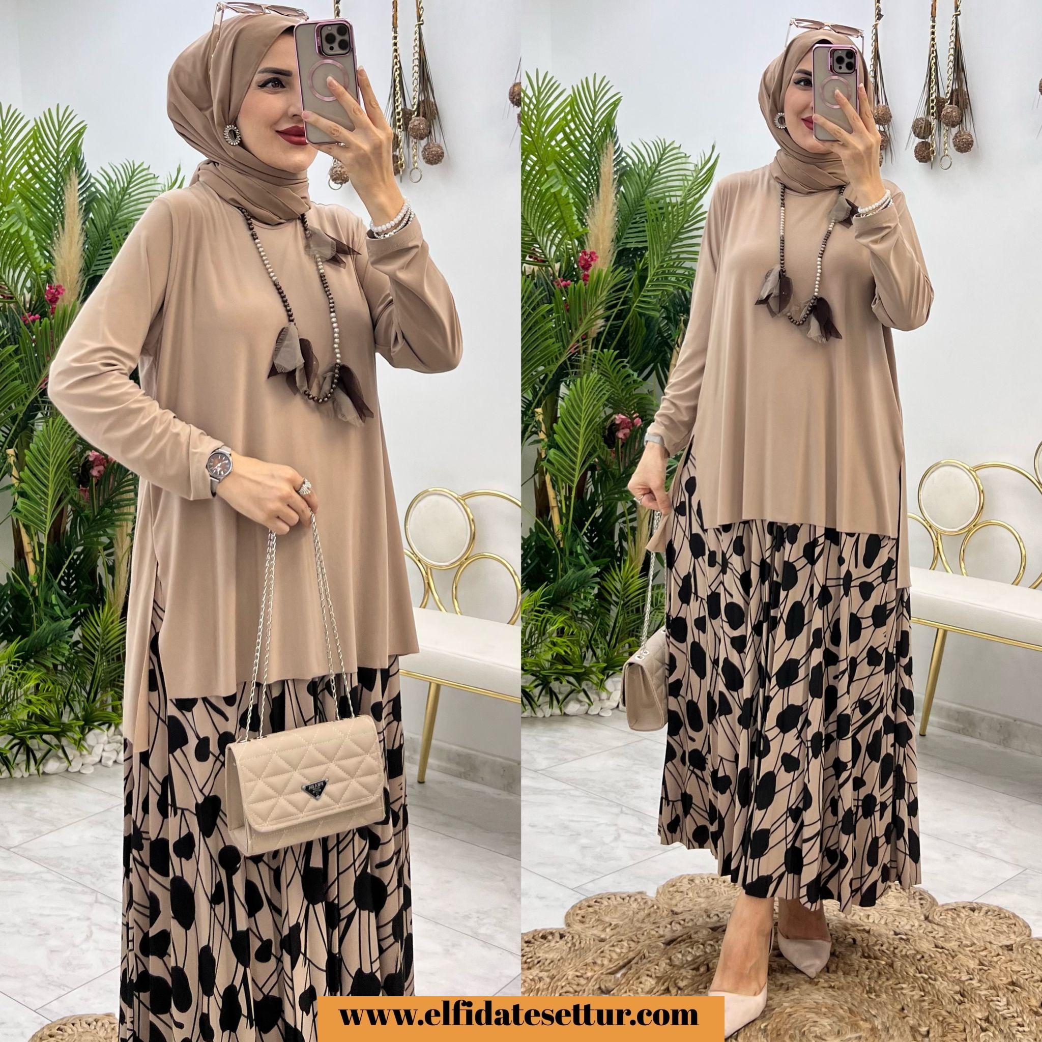 Yüsra etekli takım