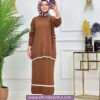 Triko kumaş ilayda etekli takım - Görsel 11
