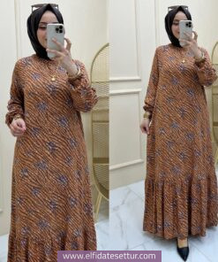 Viskon yüsra elbise