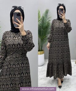 Viskon züleyha elbise