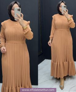 Medine ipeği kumaş sıla elbise