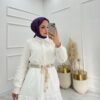 Dantel kumaş sahra etekli takım - Görsel 6