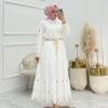 Dantel kumaş sahra etekli takım - Görsel 2