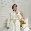 Dantel kumaş sahra etekli takım - Görsel 7