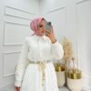 Dantel kumaş sahra etekli takım - Görsel 8