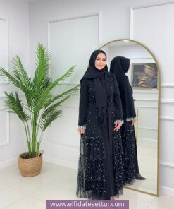 Zümra kumaş sandy abaya takım