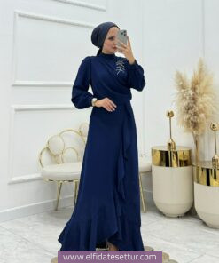 Krep lady elbise