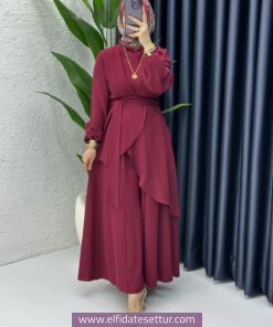 Krep kumaş hanzade elbise