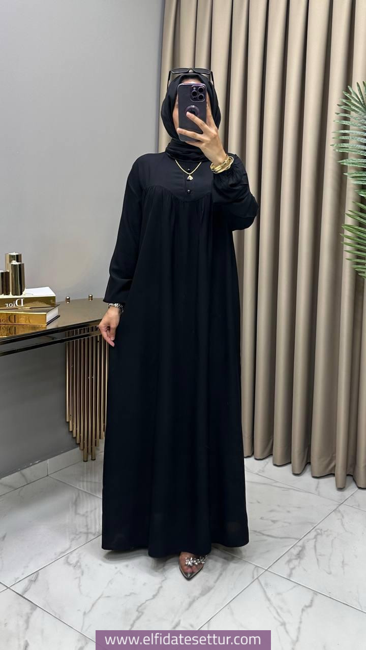 Viskon kumaş robadan elbise - Görsel 6