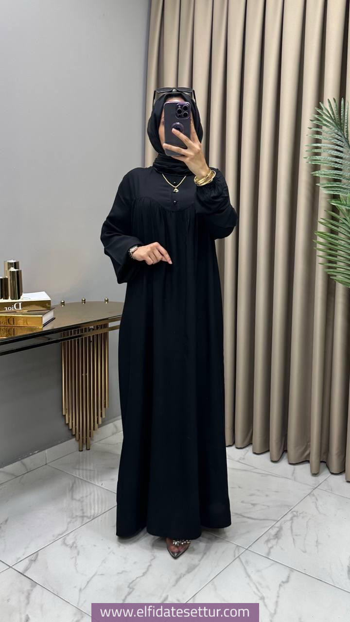 Viskon kumaş robadan elbise - Görsel 9