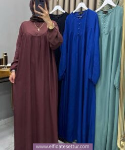 Viskon kumaş robadan elbise