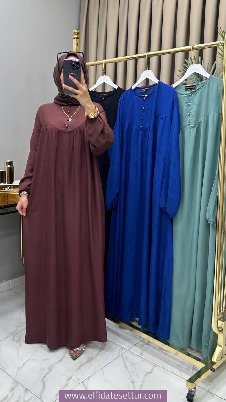 Viskon kumaş robadan elbise