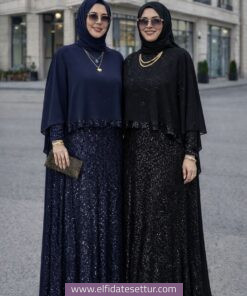 Pul payet  pelerin abiye