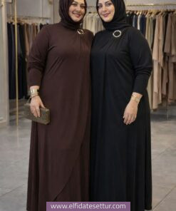 Sandy kumaş ilda elbise