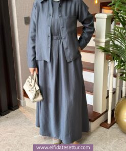 Salen Pamuklu Tensel Tesettür Takım