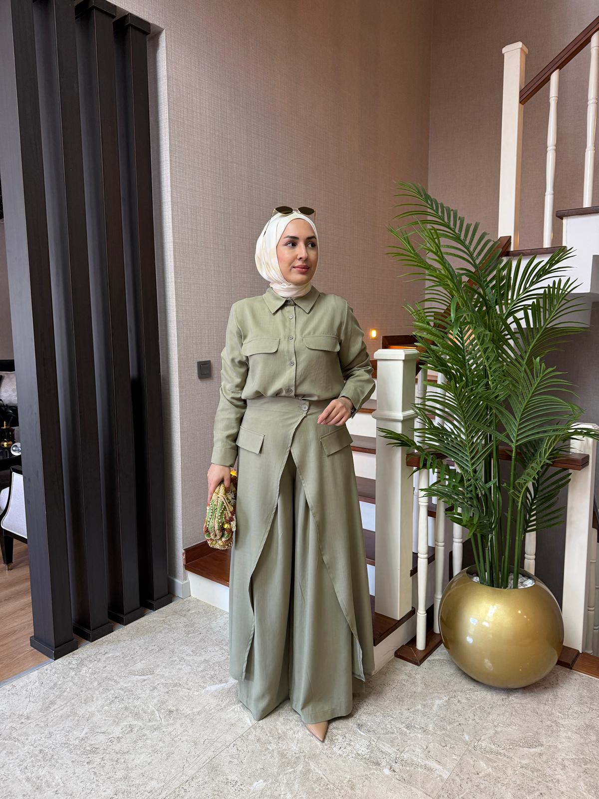 Lessa Lyocell Kumaş Üçlü Takım - Görsel 31