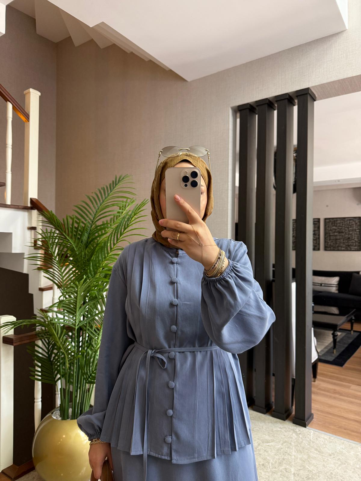 Lyocell Kumaş Vool Etekli Takım - Görsel 27