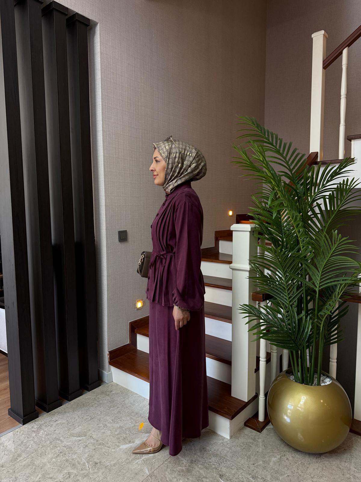 Lyocell Kumaş Vool Etekli Takım - Görsel 6