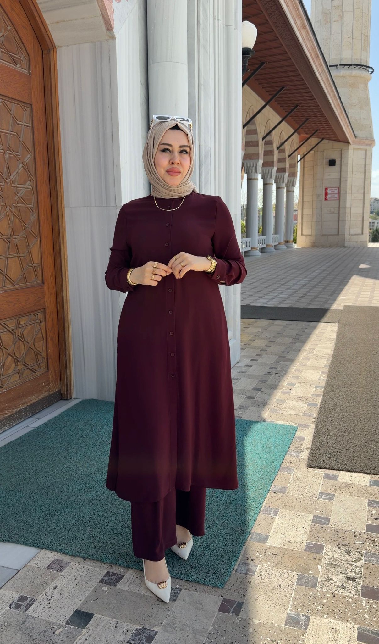 Pırlanta Krep Cepli Sedef İkili Takım - Görsel 7