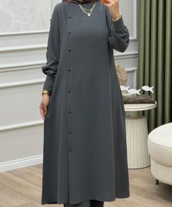 Çiğdem Zara Krep Büyük Beden İkili Takım