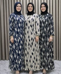 Dilruba Düğmeli Viskon Büyük Beden Elbise