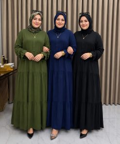 Büyük Beden Pamuk Belmando Yazlık Elbise