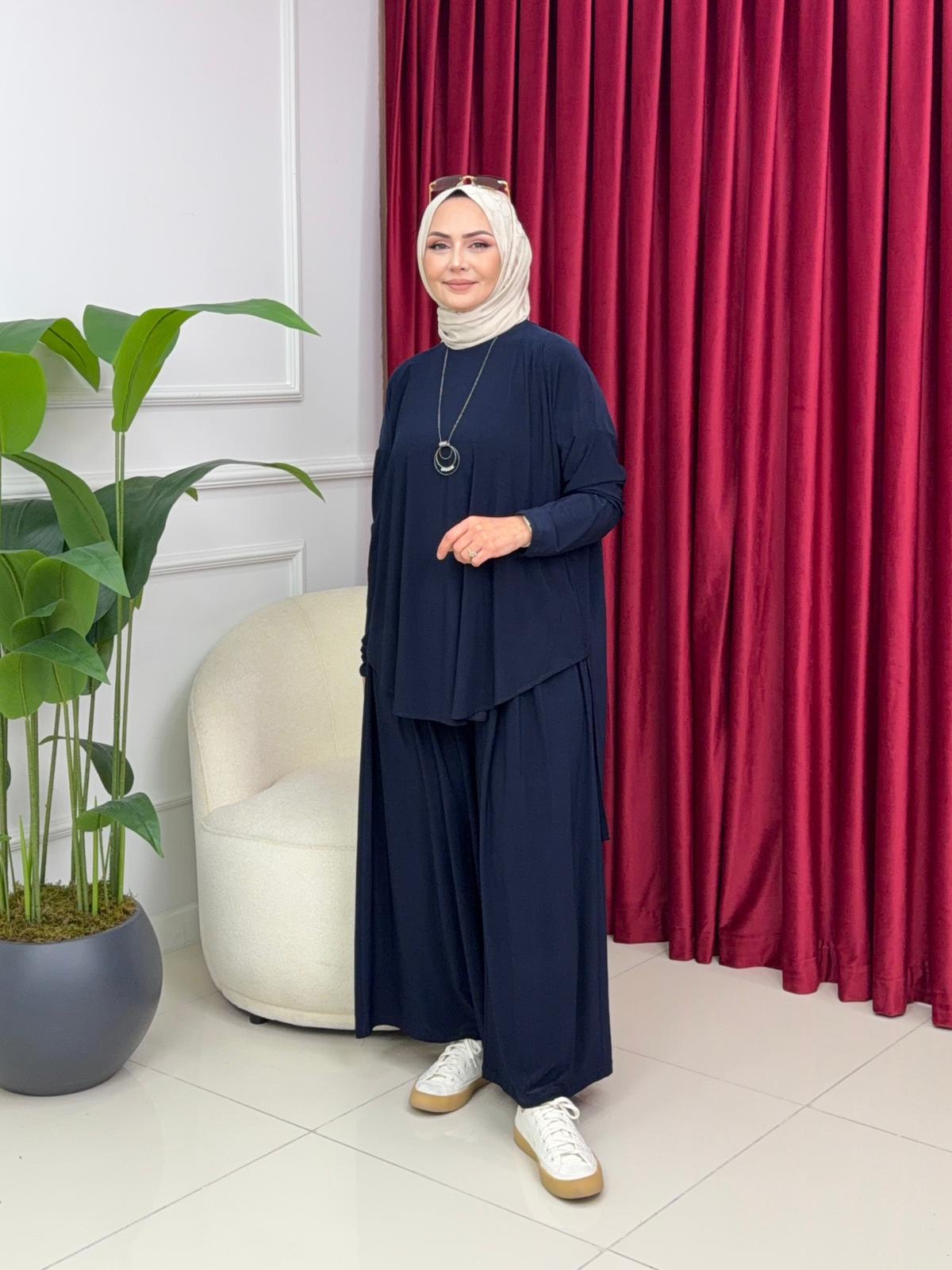 Buğlem Sandy Kumaş Büyük Beden İkili Takım - Görsel 3