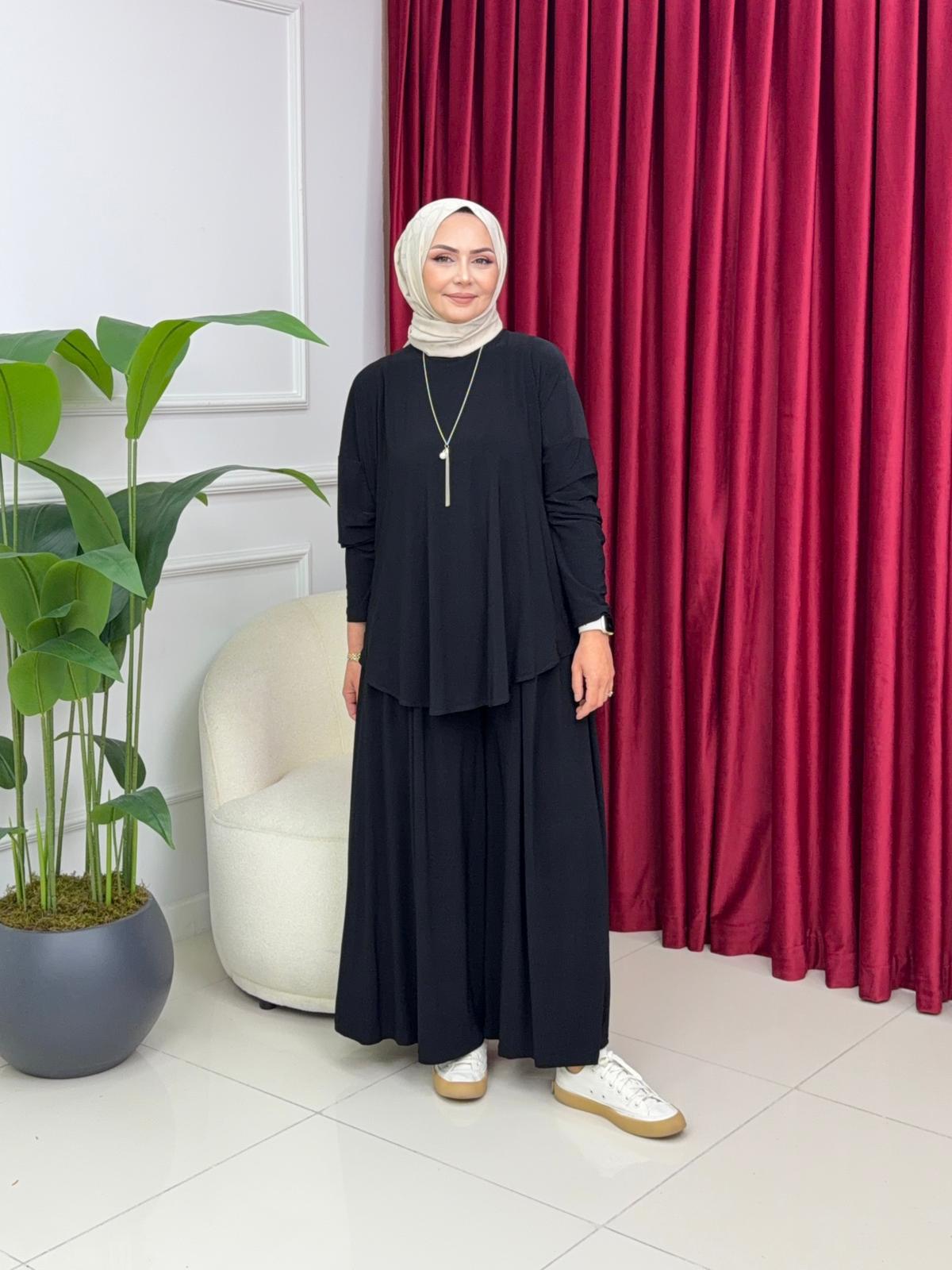 Buğlem Sandy Kumaş Büyük Beden İkili Takım - Görsel 6