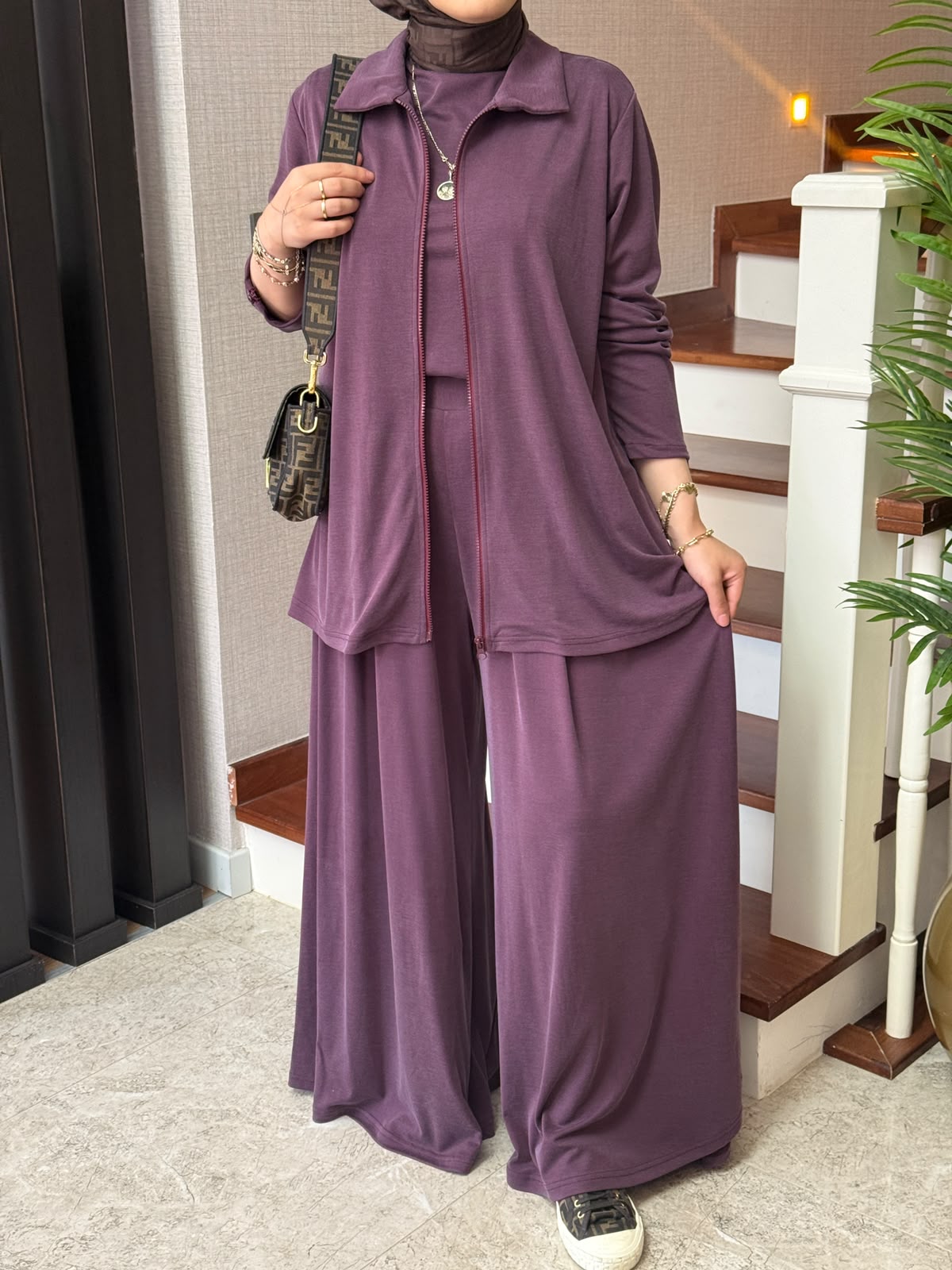 Twila Doğal Pike Kumaş Üçlü Takım - Görsel 22