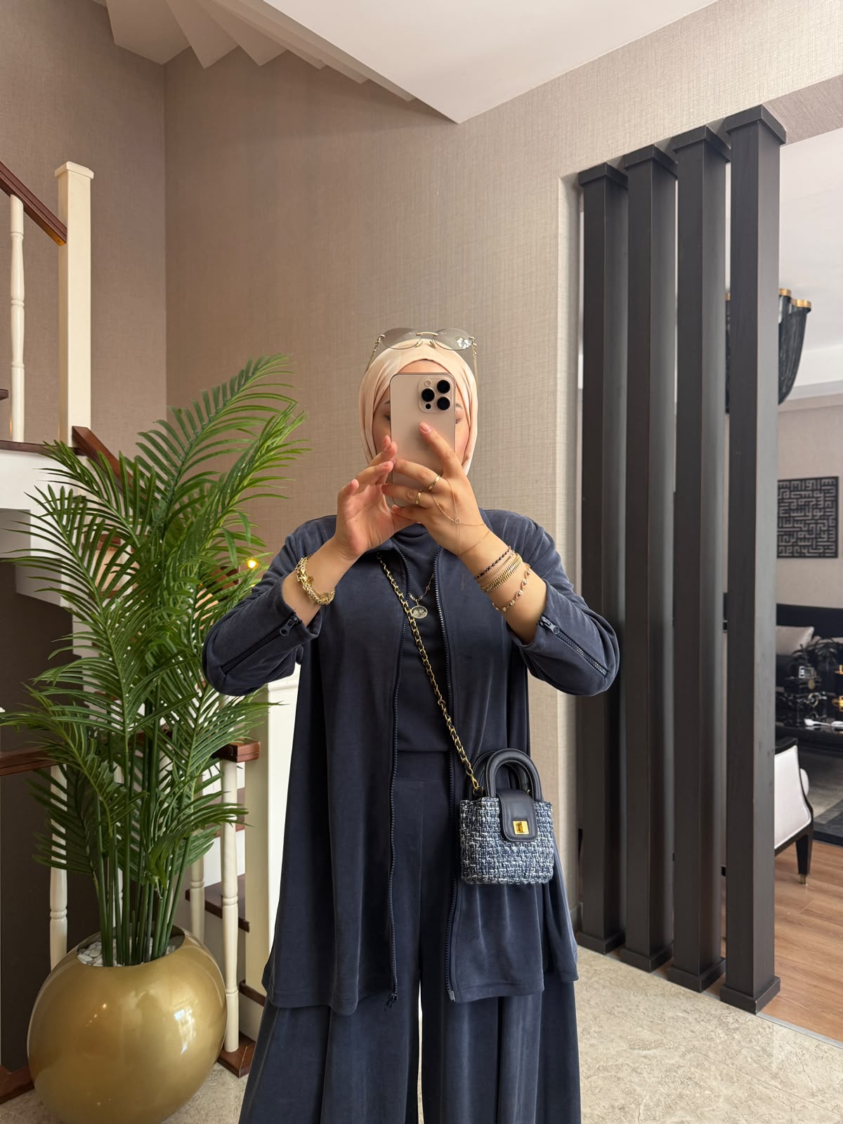 Twila Doğal Pike Kumaş Üçlü Takım - Görsel 6