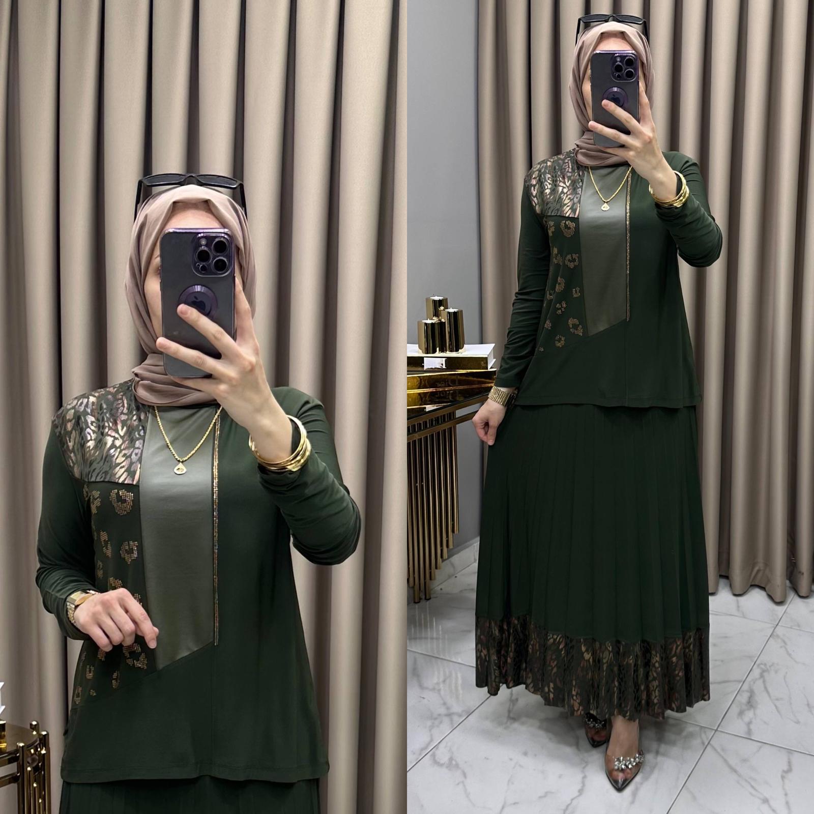 Derya Varaklı Sandy Tesettür Takım - Görsel 14
