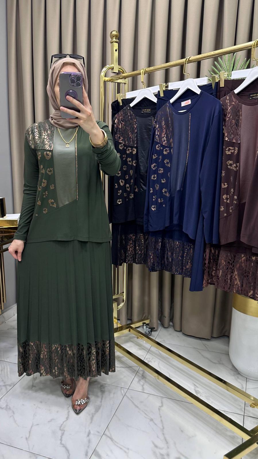 Derya Varaklı Sandy Tesettür Takım - Görsel 9