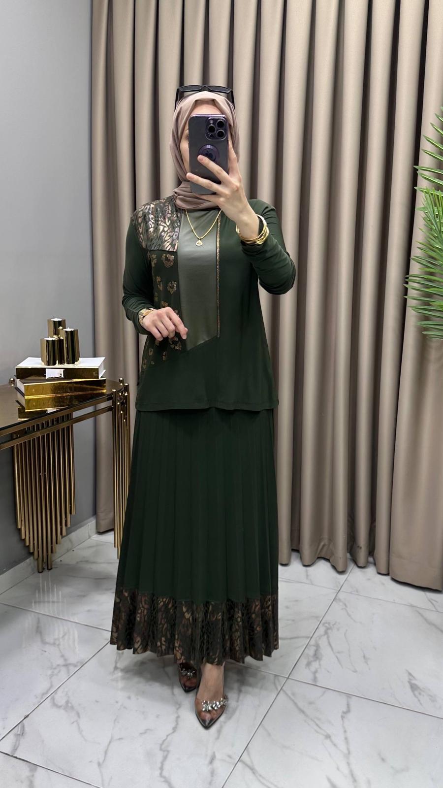 Derya Varaklı Sandy Tesettür Takım - Görsel 12
