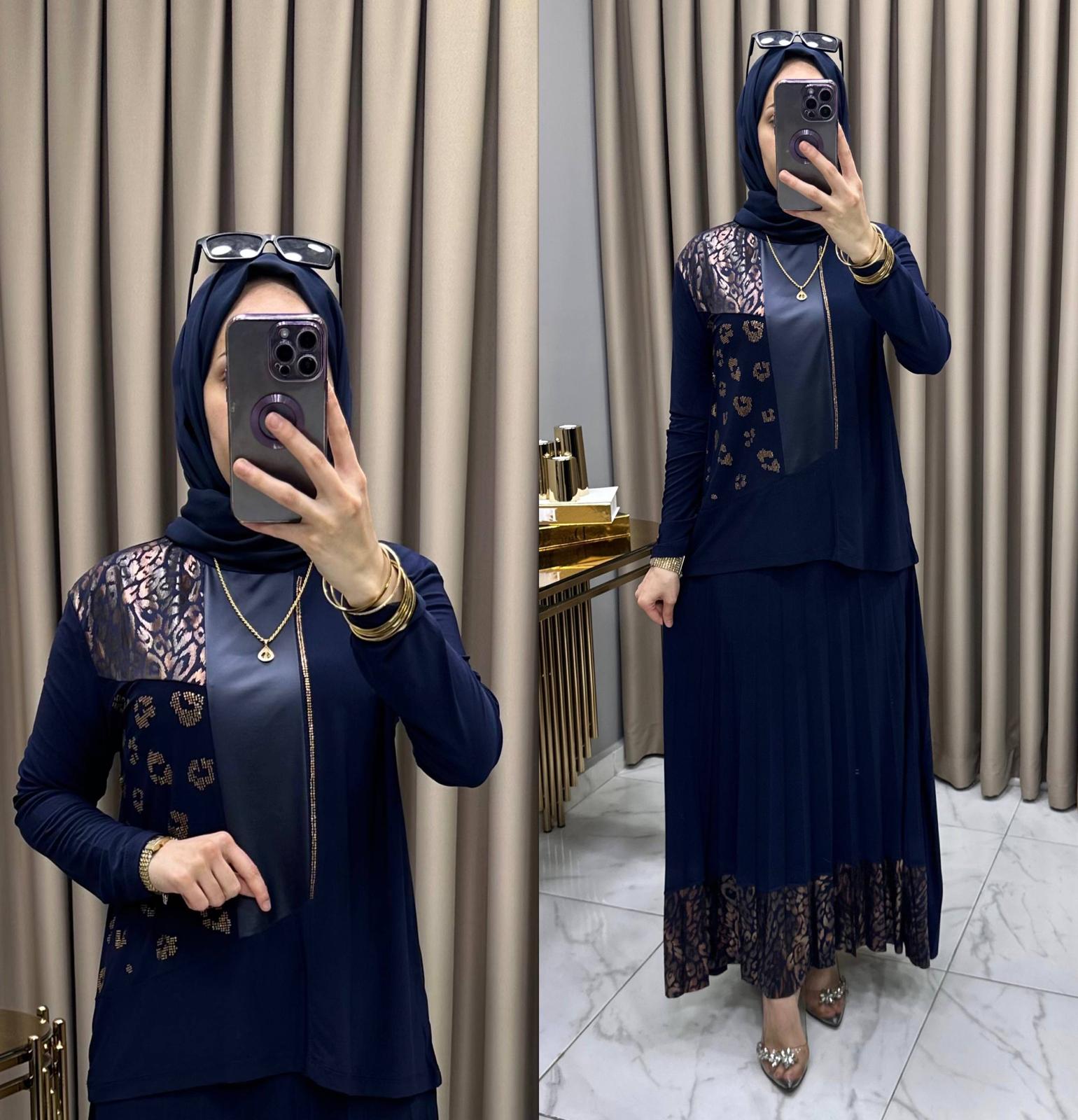 Derya Varaklı Sandy Tesettür Takım - Görsel 4