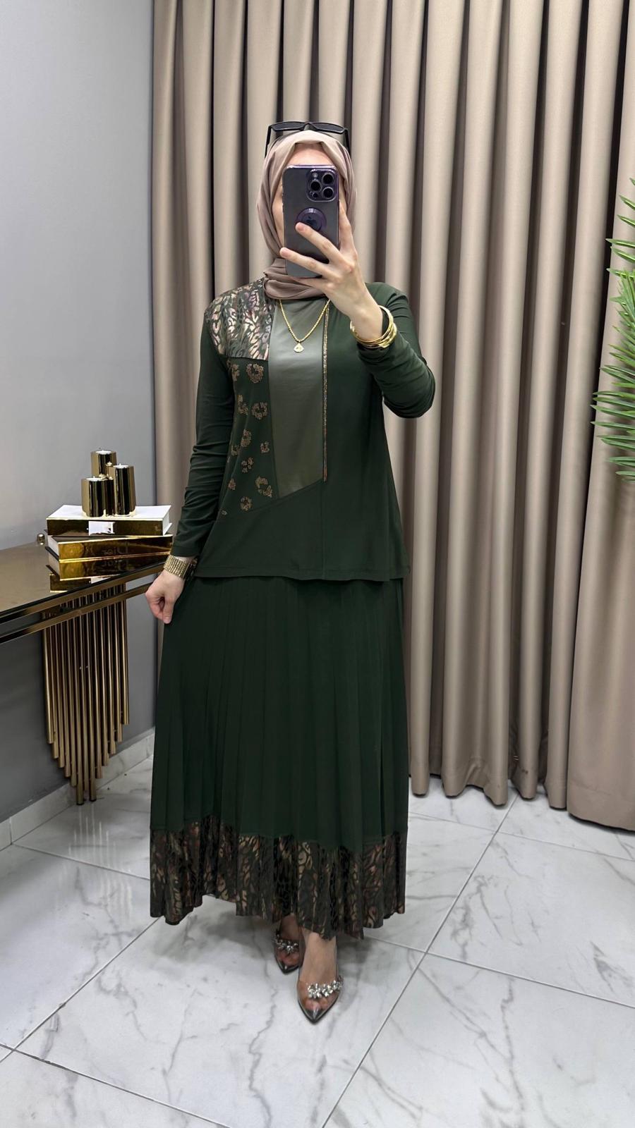 Derya Varaklı Sandy Tesettür Takım - Görsel 6