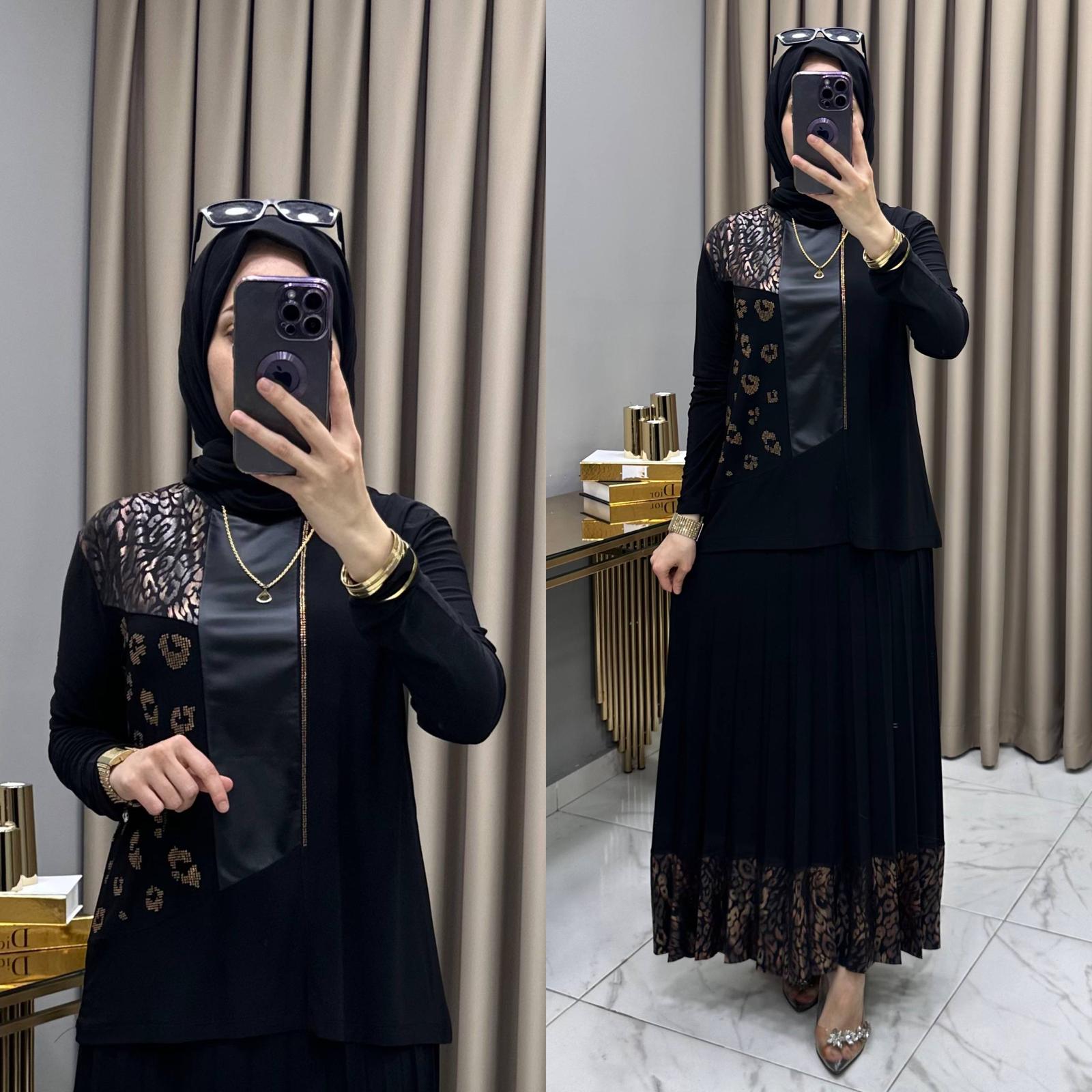 Derya Varaklı Sandy Tesettür Takım - Görsel 8