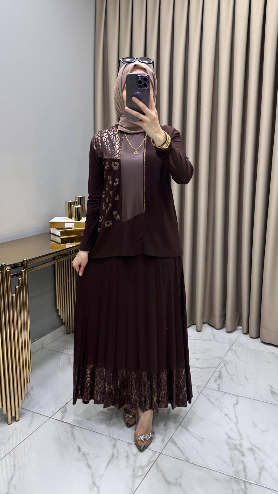 Derya Varaklı Sandy Tesettür Takım - Görsel 7