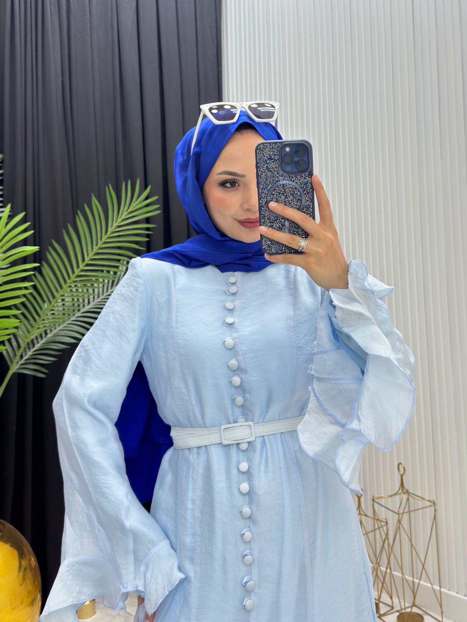Maysa İthal Tensel Elbise - Görsel 8