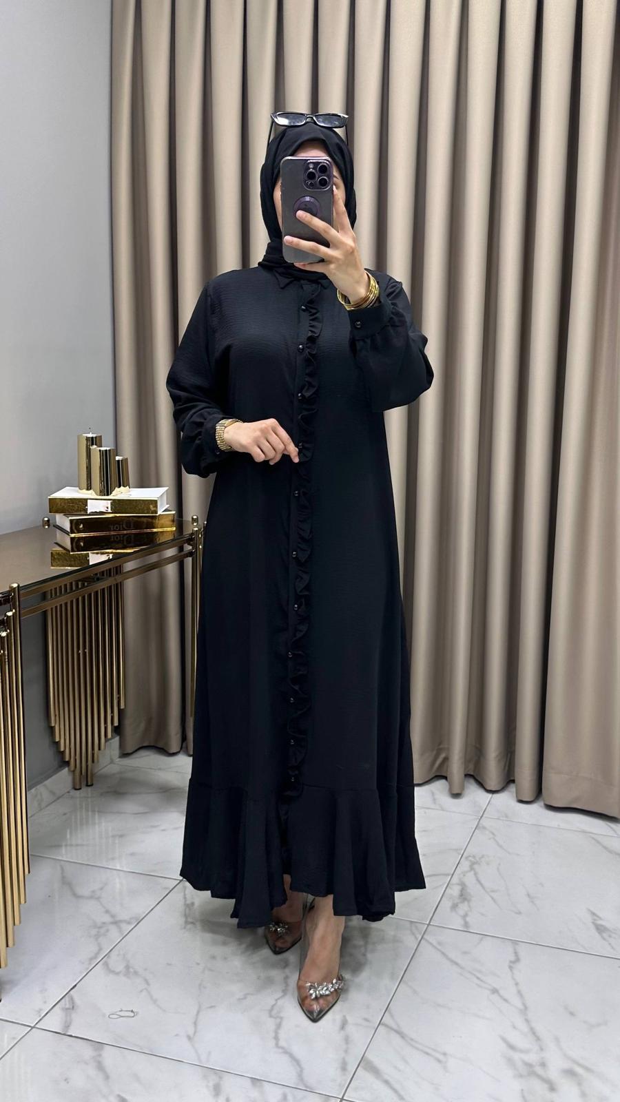 Ayrobin Sude Ferace Elbise - Görsel 3