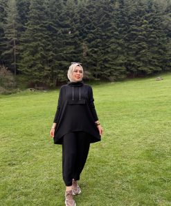Pırlanta Krep Şalvar Takım Tesettür Takım