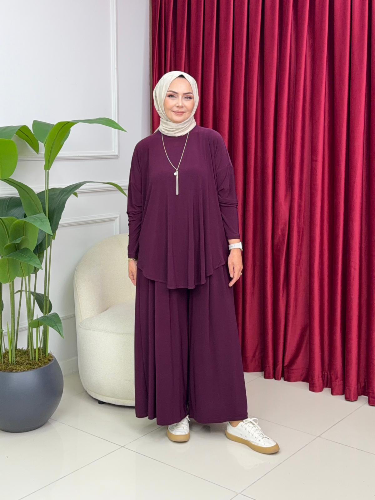 Buğlem Sandy Kumaş Büyük Beden İkili Takım - Görsel 5