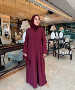 Liyana Dubai İpek Kumaş Büyük Beden Abaya Elbise