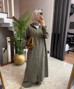 Lyocell Kumaş Kapüşonlu Melyo Takım