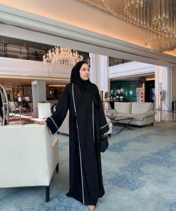 Lyocell Kumaş Şallı Abaya Modeli Parle Abaya