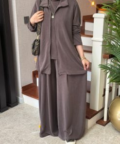 Twila Doğal Pike Kumaş Üçlü Takım