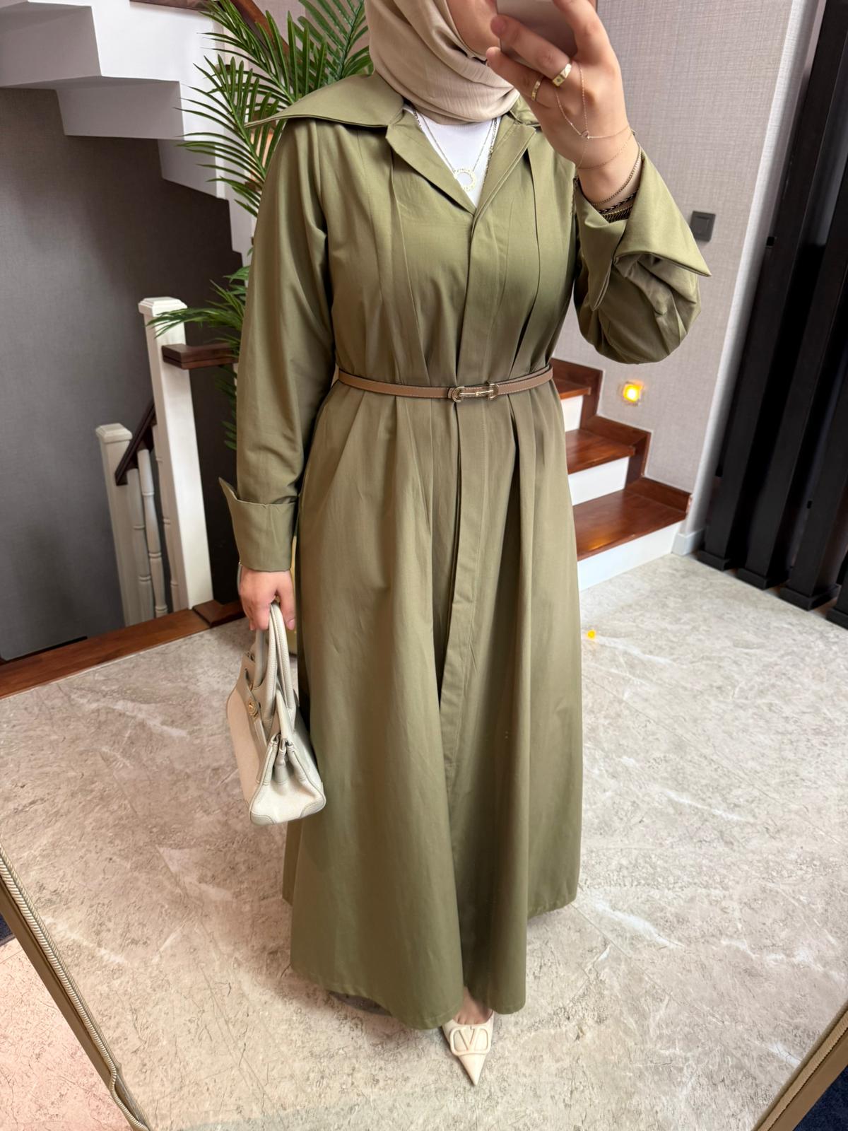 Huqqa Poplin Elbise - Görsel 22