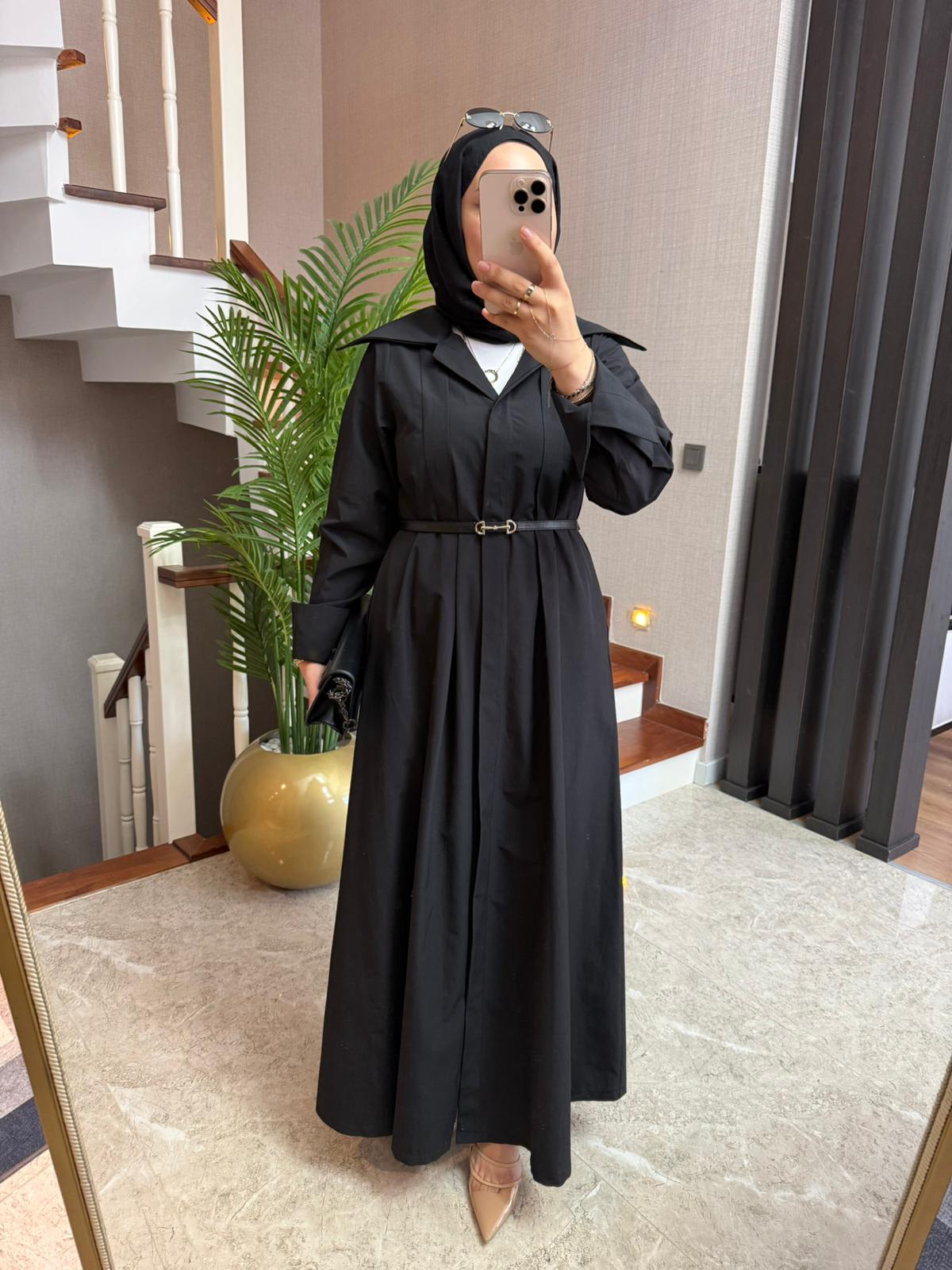 Huqqa Poplin Elbise - Görsel 8