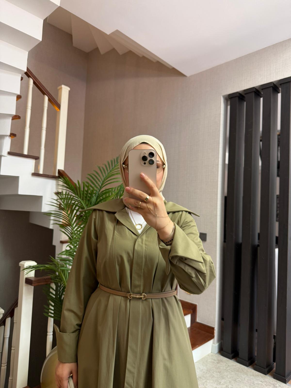 Huqqa Poplin Elbise - Görsel 5